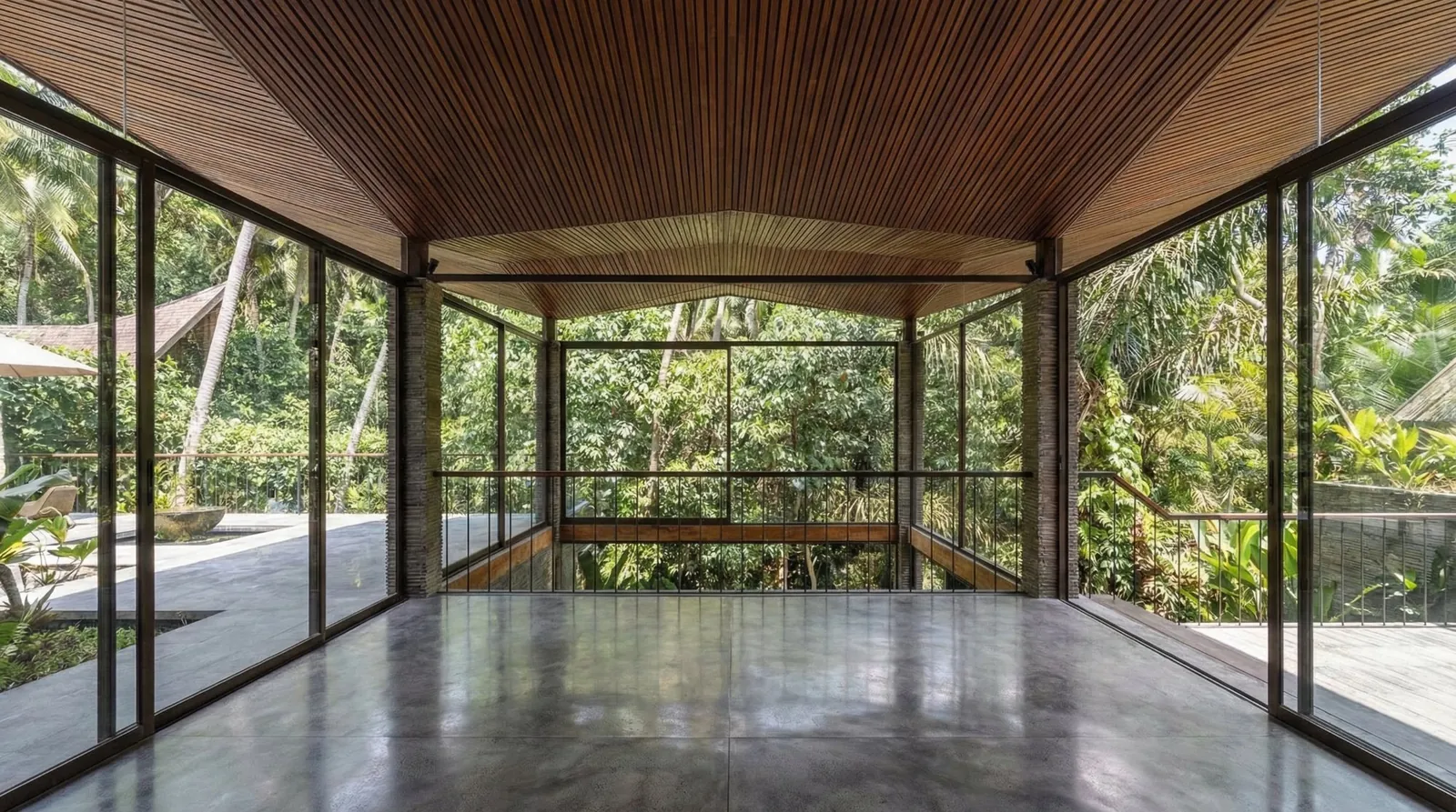 Terrace lumberceiling